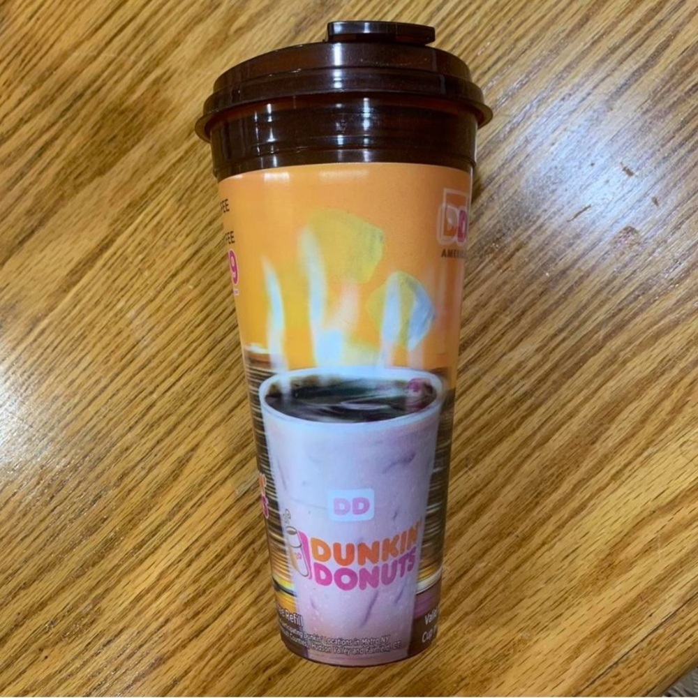 Dunkin' Donuts DD Lenticular Holographic Hot Cold Beverage Coffee 24 Oz Tumbler